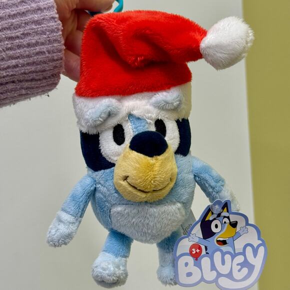 Disney Bluey Christmas Bundle Ornaments Backpack Purse Clip Plush Charm XMas - Picture 2 of 5